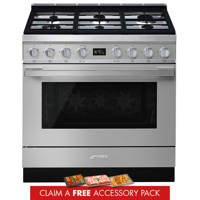 CPF9GPX 90cm Portofino Dual Fuel Range Cooker Stainless Steel