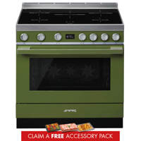 CPF9IPOG 90cm Portofino Electric Range Cooker Olive Green