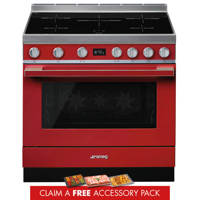 CPF9IPR 90cm Portofino Electric Range Cooker Red