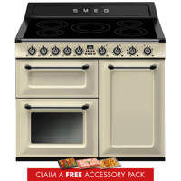 TR103IP2 100cm Victoria Electric Range Cooker Cream