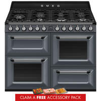 TR4110GR 110cm Victoria Dual Fuel Range Cooker Slate Grey