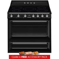 TR90IBL2 90cm Victoria Electric Range Cooker Black