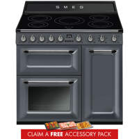 TR93IGR2 90cm Victoria Electric Range Cooker Slate Grey