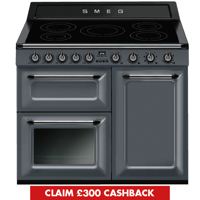 TR103IGR2 100cm Victoria Electric Range Cooker Slate Grey