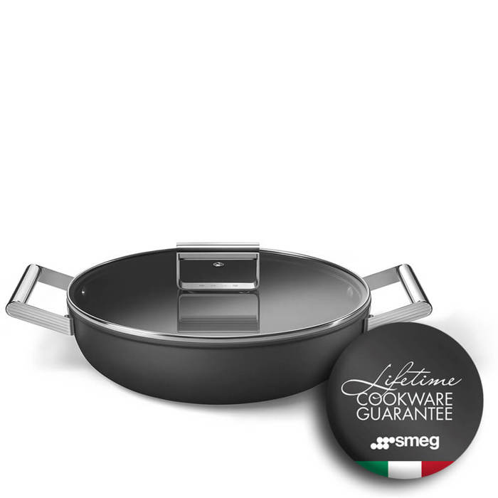 CKFD2811BLM Shallow Casserole Pan 28cm and Lid Black