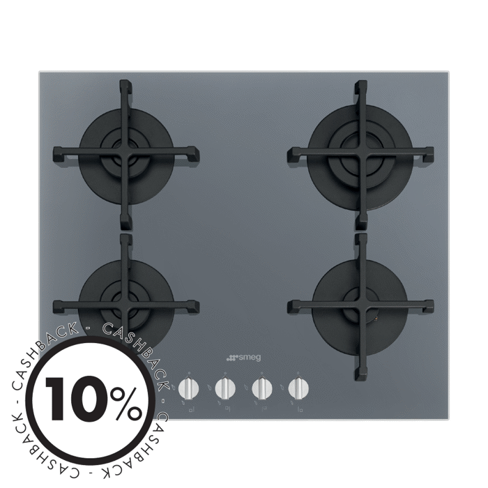 PV264S 60cm Gas on Glass Hob Silver
