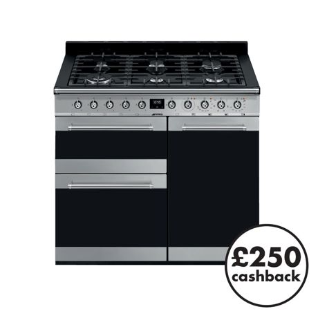 SY103 100cm Symphony Dual Fuel Range Cooker Stainless Steel