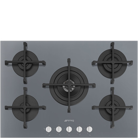 PV275S 72cm Gas on Glass Hob Silver