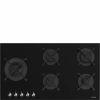 PV395LN 90cm Classic Gas on Glass on Steel Hob Black