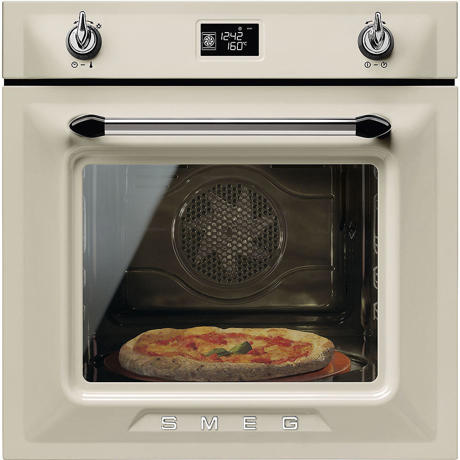 SFP6925PPZE1 60cm Victoria Pyrolytic Oven with Pizza Stone in Cream
