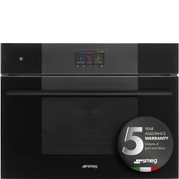 SO4104S4PB3 45cm Linea Steam100 Pro Oven Pure Black