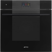 SOP6104S2PB3 60cm Linea Single Oven with Steam Pure Black