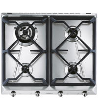 SRV564GH3 60cm Cucina Gas Hob Stainless Steel with Contemporary Controls