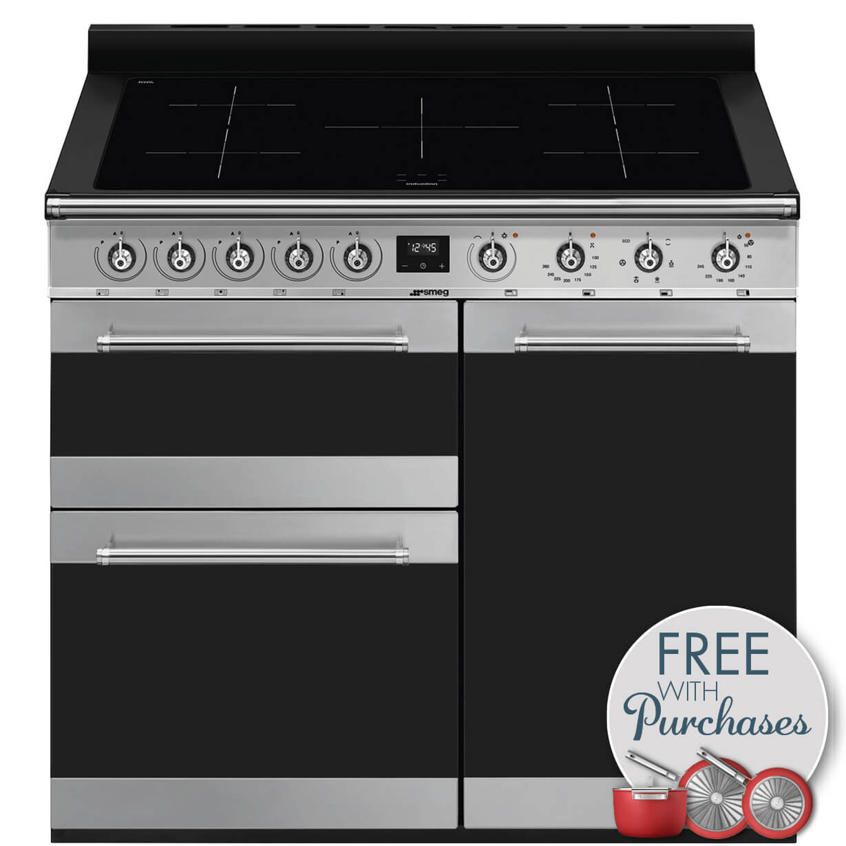 smeg electric range cooker 100cm