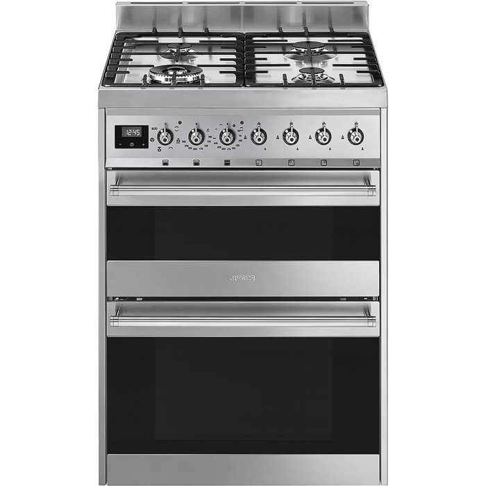 SY62MX9 60cm Symphony Dual Fuel Cooker Stainless Steel