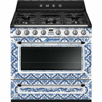 TR90DGME9 90cm Divina Cucina Blu Mediterraneo Dual Fuel Range Cooker