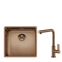 VSTR50CMD MIRA Undermount PVD Copper Single Bowl Sink and MD22CUX Tap Bundle