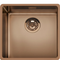 VSTR50CUX 50cm Mira Single Bowl Undermount Sink Copper PVD
