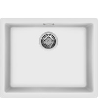 VZP56B 56cm Double Installation Composite Sink White