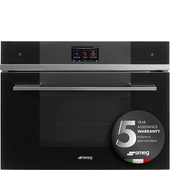 SF4104WVCPN 45cm Linea Combi Steam Oven with Vivo Touchscreen in Black Wi-Fi Removed as of 01/01/22