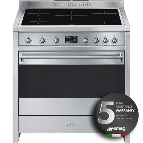 A1PYID-9 90cm Opera Electric Range Cooker Stainless Steel