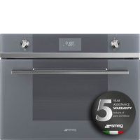 SF4101MS1 Compact 45cm Linea Microwave with Grill in Silver Glass
