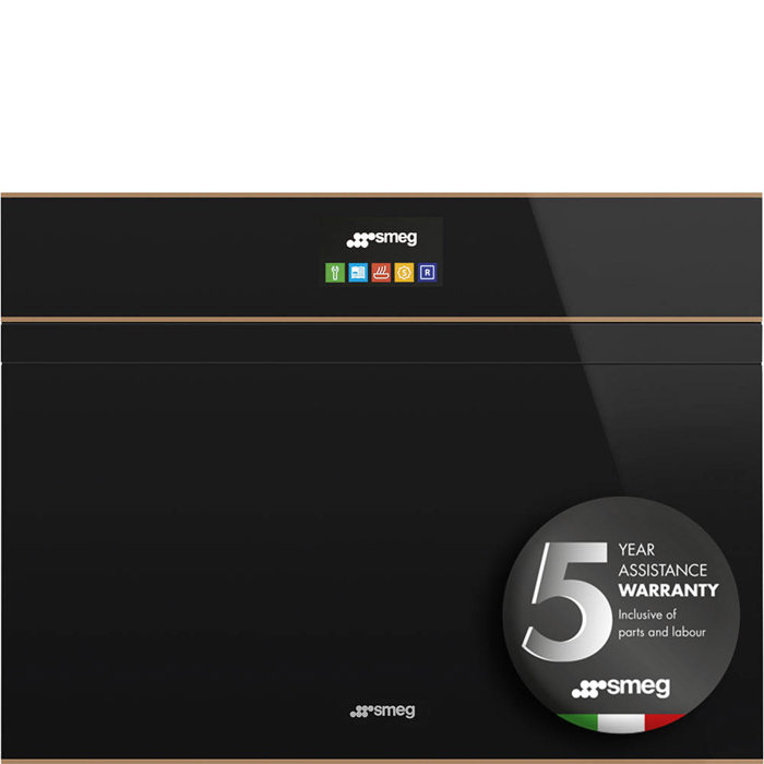 SF4604PMCNR 45cm Dolce Stil Novo Combi Microwave Oven with Copper Trim with Touch and Release Handle